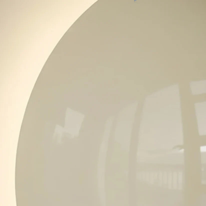 Orvix Nordic Orb Wall Light | Gloss Ceramic Backlit Halo Sconce Fixture