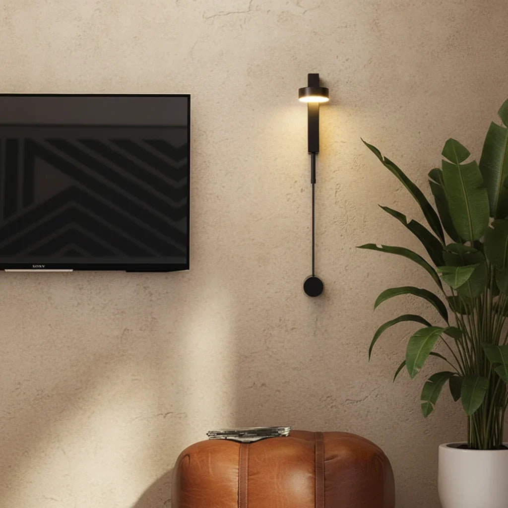 Nordic LED Wall Light | Matt Black Adjustable Rotatable Reading Sconce