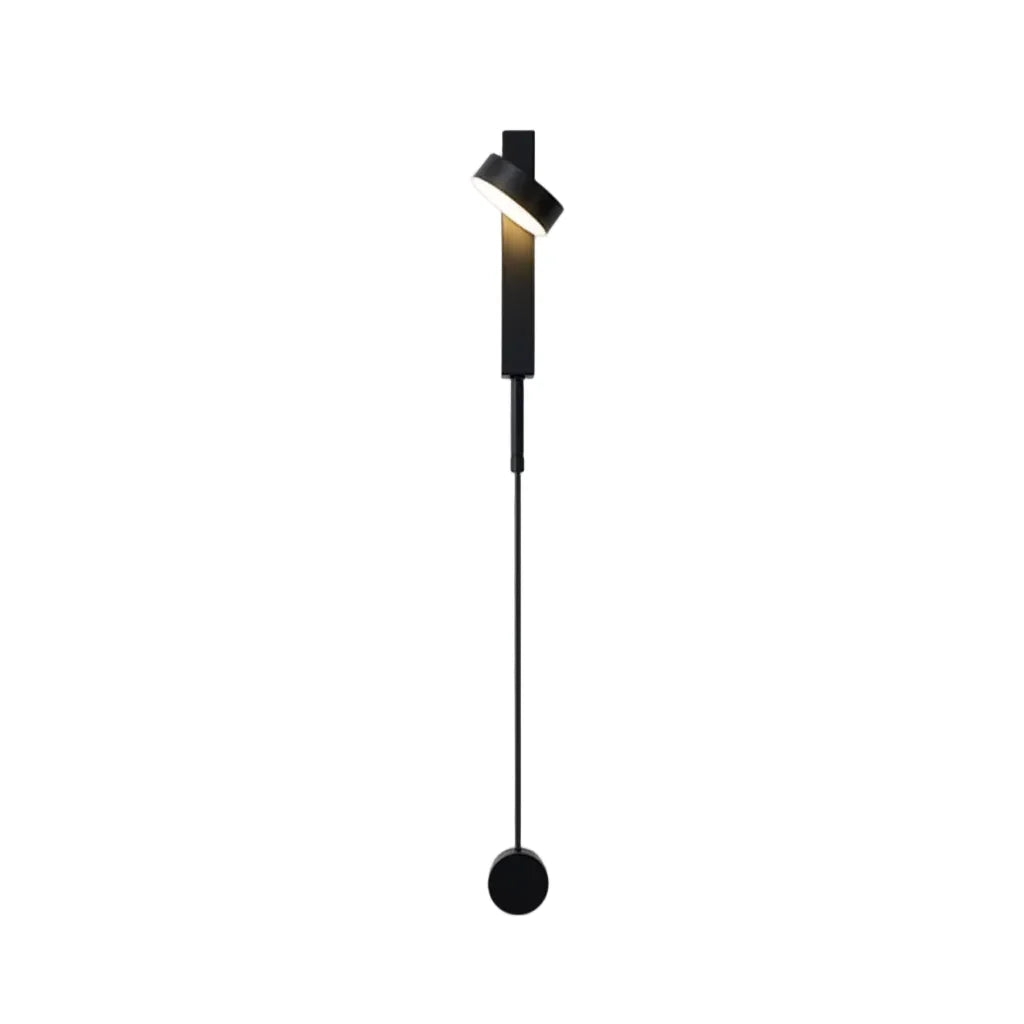 Nordic LED Wall Light | Matt Black Adjustable Rotatable Reading Sconce