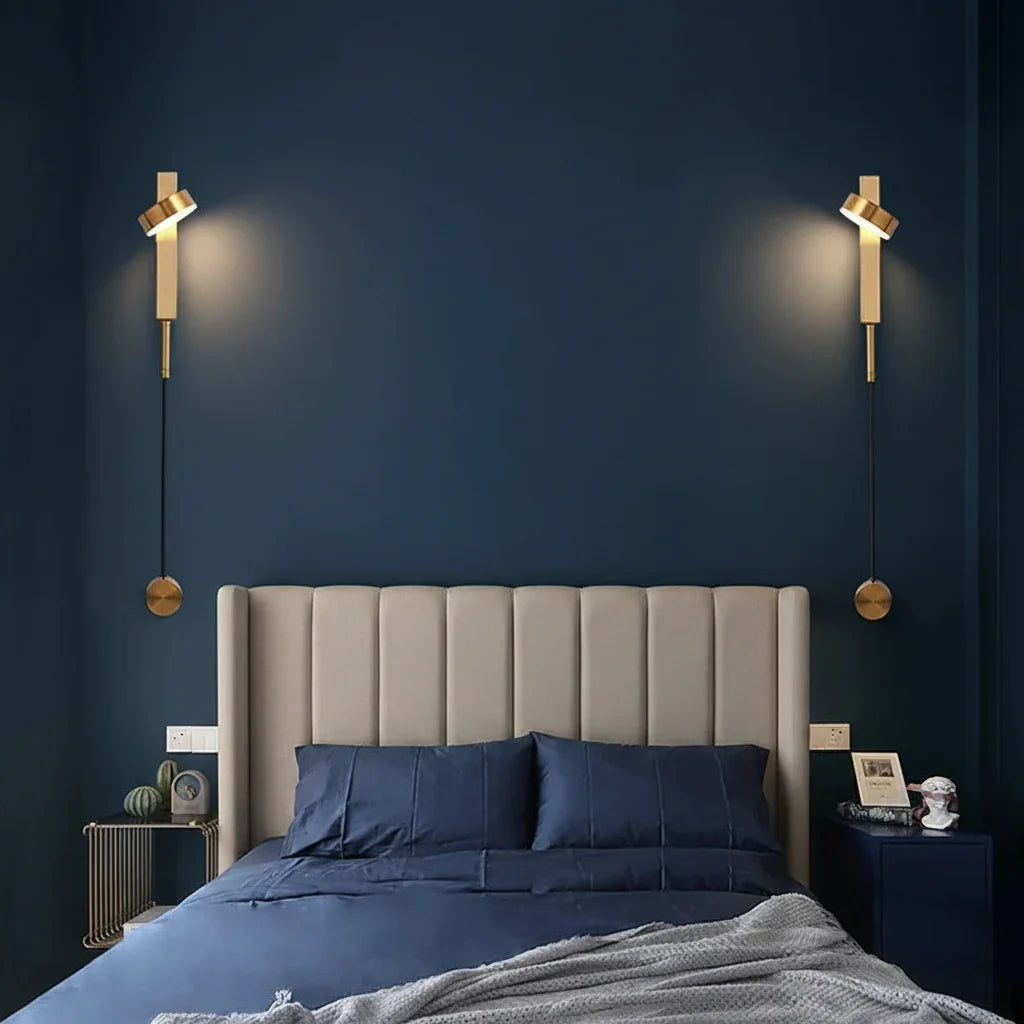 Nordic LED Wall Light | Matt Black Adjustable Rotatable Reading Sconce