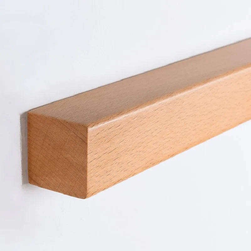 Ovel Muto Linear Wooden Wall Light | Natural Timber LED Vanity & Mirror Lamp